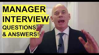 MANAGER Interview Questions and Answers How to PASS a Management Job Interview [upl. by Annatnas]