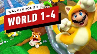 Super Mario 3D World Walkthrough  World 14 Plessies Plunging Falls [upl. by Ibrab477]