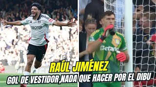 RAÚL JIMÉNEZ GOL DE VESTIDOR CONTRA EL ASTON VILLA EN LA PREMIER LEAGUE [upl. by Ethelbert]