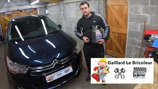 Vidange et filtre moteur Citroen C4 et Peugeot 307 16L 110CH [upl. by Tartaglia534]