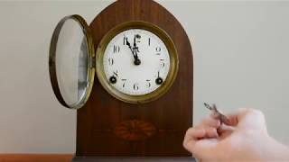 Winding The Sessions Mantle Clock  Tutorial [upl. by Kulsrud149]