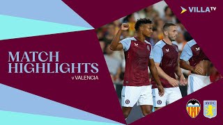 MATCH HIGHLIGHTS  Valencia 12 Aston Villa [upl. by Etnuahs]