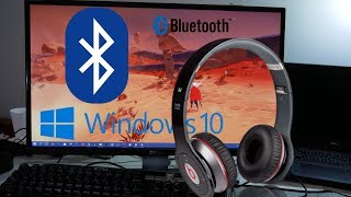 HOW TO Connect Bluetooth earphones TO Windows 10 PC [upl. by Ivzt]