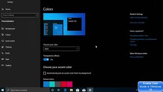 How to Enable Dark Mode in Windows 10 Officially [upl. by Ahsik450]