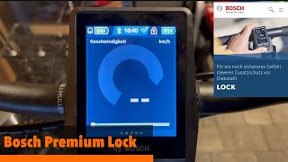 02 Bosch Nyon  Kiox Premium Lock Funktion  kurz erklärt Erklärung amp Test zur Diebstahlsicherung [upl. by Mas]