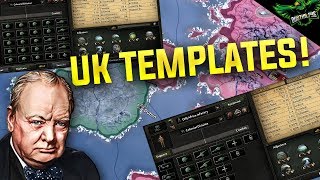 HOI4 UK Template Guide Hearts of iron 4 UK templates Tutorial [upl. by Screens444]