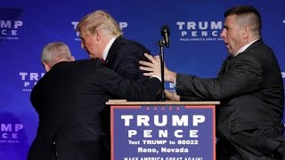 Donald Trump rushed off stage during rally in Nevada [upl. by Iene]