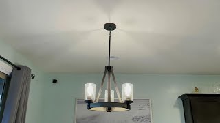 How to Install Kichler 3Light Chandelier [upl. by Dumanian608]