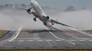 Scary Plane Crosswind Landings Compilation [upl. by Laeria]