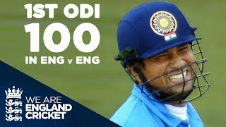 Sachin Tendulkars 1st ODI Century In England Against England  Highlights [upl. by Ailgna878]