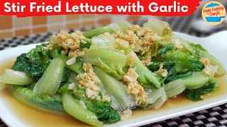 Simple Stir Fry Lettuce with Garlic [upl. by Gisella560]