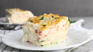 Easy Vegetable Lasagna with Alfredo Sauce [upl. by Laval]