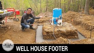 Off Grid Home Build 9 Building a Block Well House Part 1 [upl. by Eladroc572]