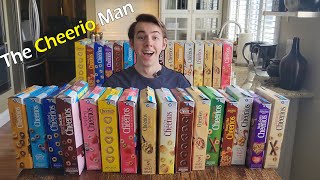 Im The CHEERIOS MAN Trying All 16 Cheerios Flavors [upl. by Yeltnarb]