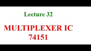 Multiplexer IC 74151 [upl. by Blader]