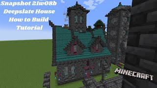 Block by Block How to Build Minecraft Deepslate House Tutorial Part 3 The Interior [upl. by Atnohsal]