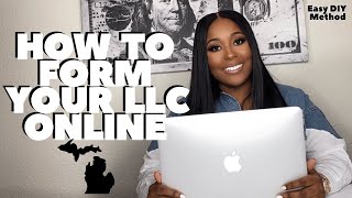 How To Form An LLC Online  Michigan DIY Method  Business 101 [upl. by Danialah135]