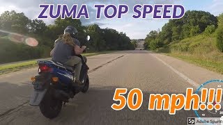 How to make a Yamaha ZUMA faster Zuma top speed [upl. by Ycam]