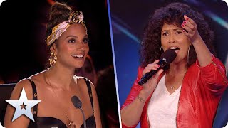 Belinda Davids takes her One Moment In Time to SHINE  Auditions  BGT 2020 [upl. by Mauchi]