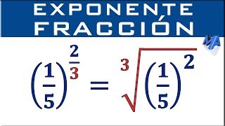 Fracciones con exponente fraccionario [upl. by Adnerad433]