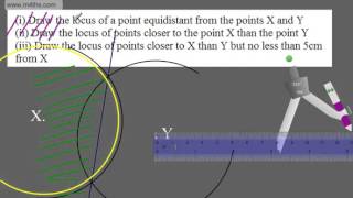 GCSE Maths 91 Loci and Locus HIgher and Foundation Maths [upl. by Macario460]