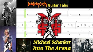 Into The Arena  Michael Schenker  Guitar  Bass TABS Lesson [upl. by Mercie256]