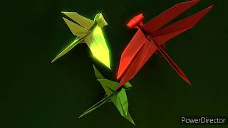 Libellule origami [upl. by Saticilef]