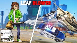 TROLLING COPS WITH A LEAFBLOWER IN GTA RP [upl. by Iglesias233]