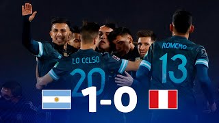 Eliminatorias  Argentina 10 Perú  Fecha 12 [upl. by Kcirtemed]