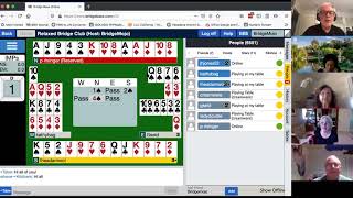 Social bridge on Bridge Base Online BBO [upl. by Karlan]