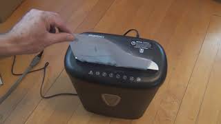 AmazonBasics 8 Sheet Paper Shredder Review [upl. by Yttak]