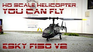 Micro RC Airwolf Helicopter Esky F150 V2 [upl. by Ahsrats913]