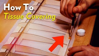 Easiest Way to Cover a Wing  Balsa and Tissue Aeromodelling [upl. by Cecilius416]