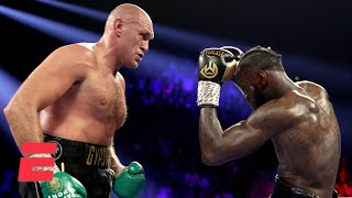 Tyson Fury beats Deontay Wilder via TKO  Boxing on ESPN [upl. by Fawna446]