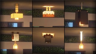 ⚒️Minecraft Tutorial 20 Ceiling Light Build Hacks amp Ideas [upl. by Ducan695]