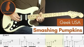 Geek USA  Smashing Pumpkins  Learn to Play Guitar Cover amp Tab [upl. by Nomde]