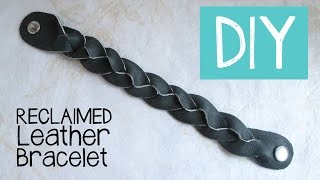 DIY Magic Mystery Braid Leather Bracelet Tutorial [upl. by Noelopan]