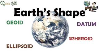 Earth s Shape  Geoid Ellipsoid  Datum [upl. by Gawlas708]