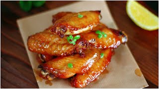 零失败烤鸡翅  Crispy and Juicy OvenRoasted Chicken Wings  这样做多汁鲜嫩焦脆得恰到好处  还有让烤鸡翅好吃100倍的蜜汁调味  快手好吃的家常菜 [upl. by Natika]