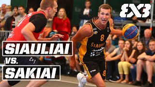 Siauliai vs Sakiai  Game of the Tournament  FIBA 3x3 Hoptrans  Stop1  Full Game [upl. by Guinn918]