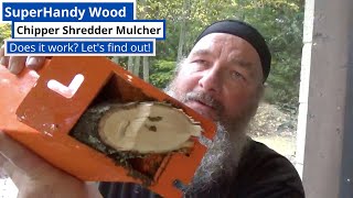 SuperHandy Wood Chipper Shredder Mulcher Assembley and Given the Test [upl. by Michiko]