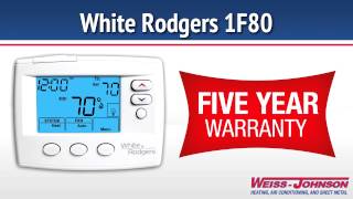 White Rodgers 1F80 Single Stage Programmable Thermostat [upl. by Clotilde]