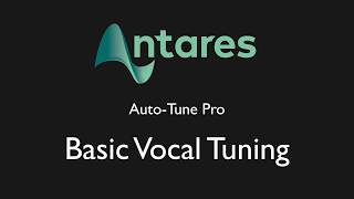 Tutorial  AutoTune Pro  Basic Vocal Tuning [upl. by Yztim]