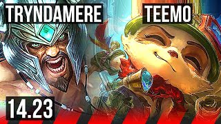 TRYNDAMERE vs TEEMO TOP  KR Challenger  1423 [upl. by Troth398]