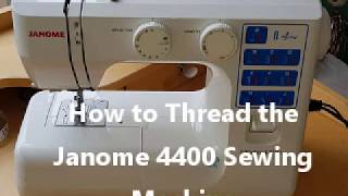 How to Thread the Janome 4400 Sewing Machine [upl. by Engvall]