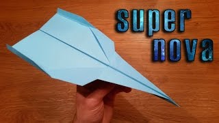 How To Make a Paper Airplane That Flies 100 Feet  Supernova [upl. by Ecneitap]