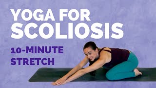 10minute Yoga for Scoliosis Relief [upl. by Asiulana174]