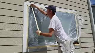 House Painting How to Mask Windows Like a Pro [upl. by Bautista]