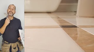 How to Install a Rectified Porcelain Tile Floor [upl. by Manthei258]