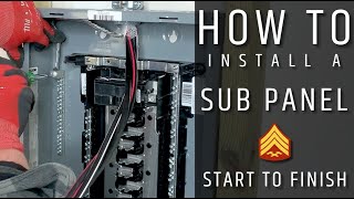 How to Install and Wire a Sub Panel [upl. by Chip]